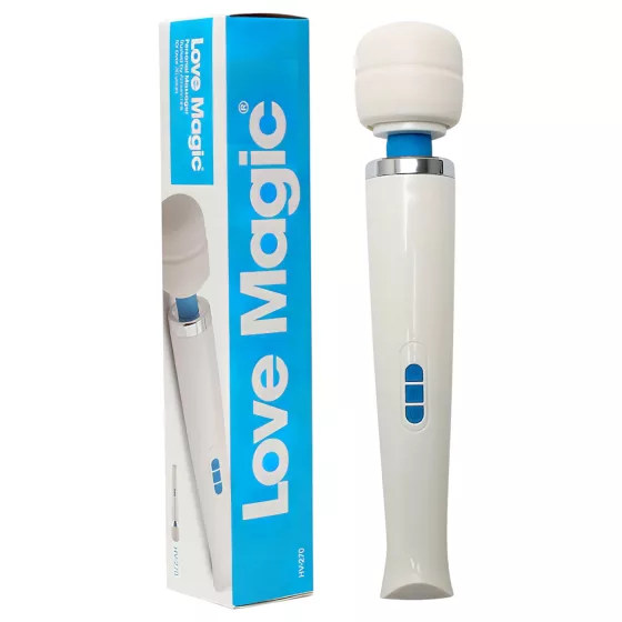 Love Magic Wand - akumulátorový masážní vibrátor - bílý
