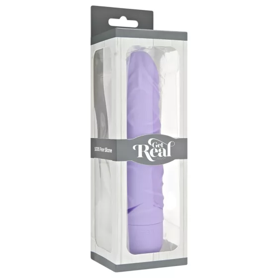 Classic Get Real - realistický vibrátor - silikonový - fialový