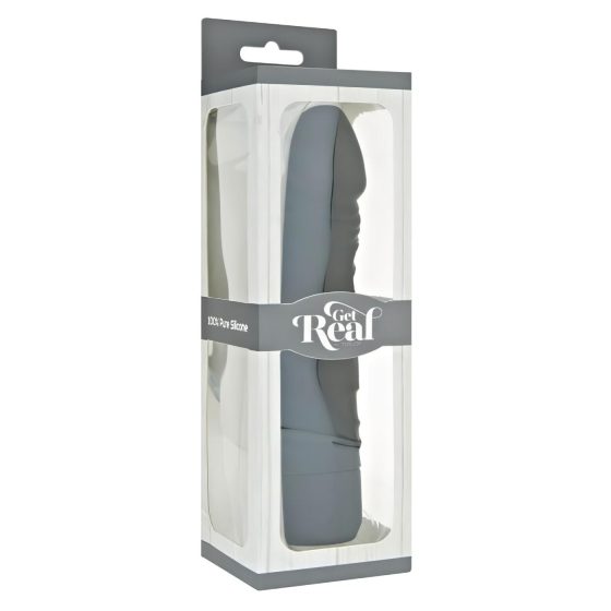 Classic Get Real - realistický silikonový vibrátor (černý)