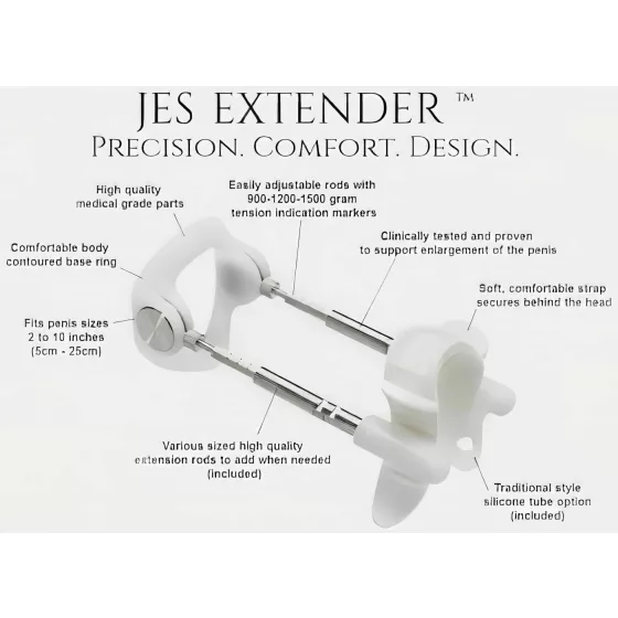 Jes-Extender - natahovací přístroj na penis - prodloužení až 24 cm