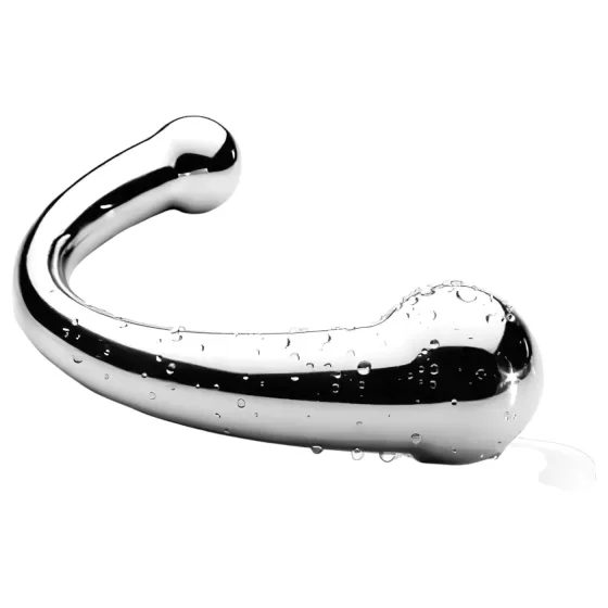 NJOY Pure Wand - anální hák dildo (stříbrné)