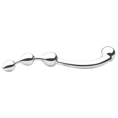   Njoy Fun Wand - kovové dildo pro anální sex a bod G (stříbrné)