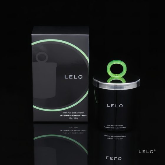 Masážní svíčka LELO - hruška a cedr (150g)