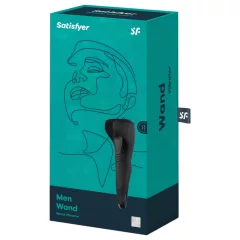   Satisfyer Men Wand - akumulátorový, vodotěsný vibrátor na žalud (černý)