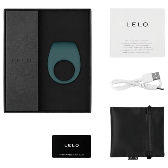 LELO Tor 2 - dobíjecí, vibrační erekční kroužek (zelený)