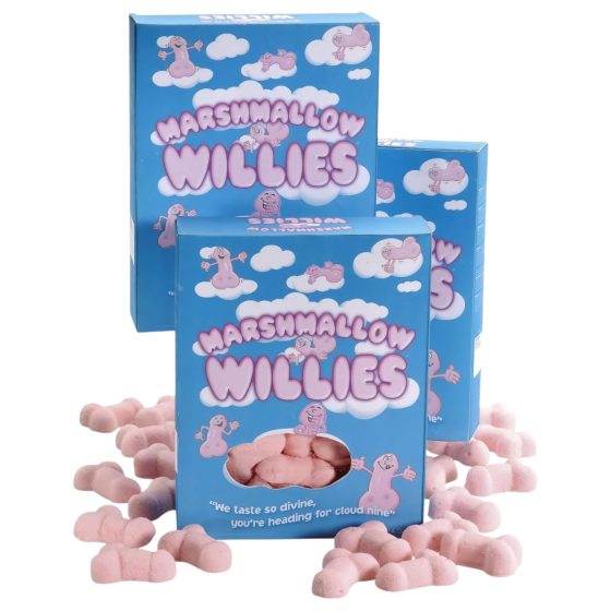 Marshmallow - růžová pěnová cukrovinka ve tvaru penisu (140g)