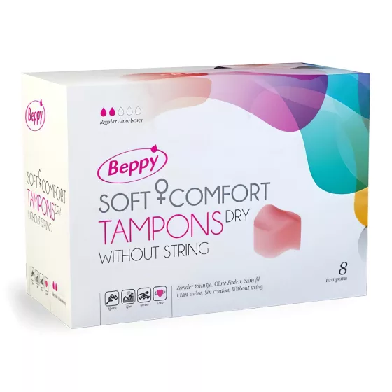 Beppy - tampon pro intimní styk během menstruace (8 ks) - suchý
