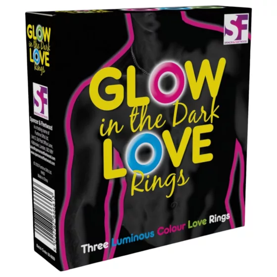 Love Rings - sada svítících erekčních kroužků na penis (3 ks)