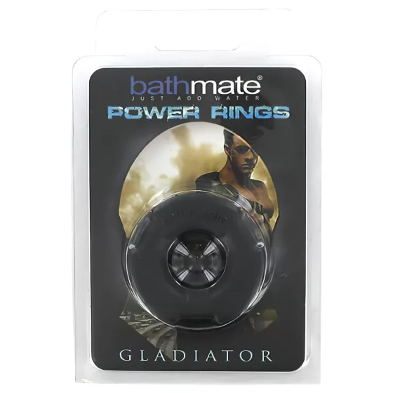 BathMate - erekční kroužek na penis Gladiator - silikon - černý