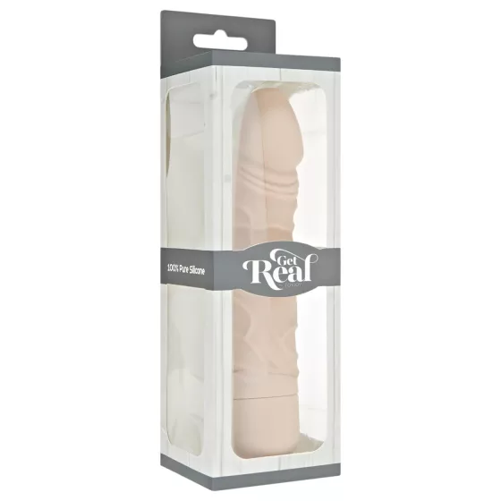 Classic Get Real - realistický vibrátor - silikonový - tělová barva