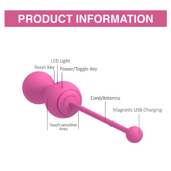 Magic Motion Kegel Master - Chytré venušiny kuličky duo (fialová)