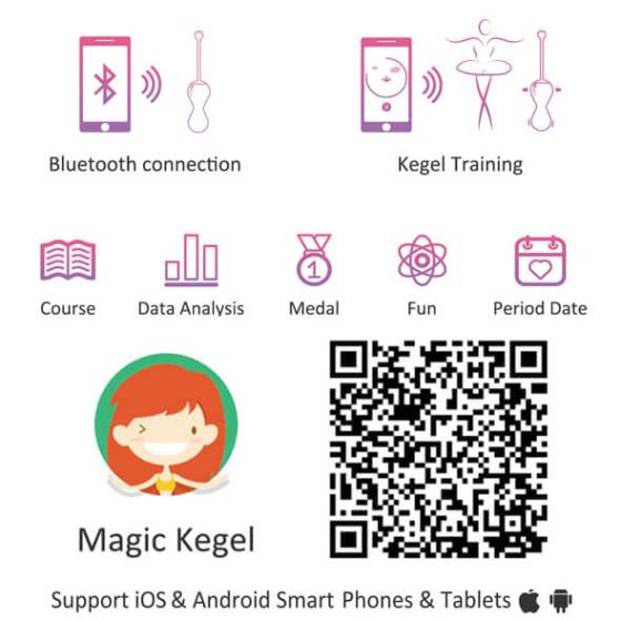Magic Motion Kegel Master - dvojice inteligentních venušiných kuliček (fialová)