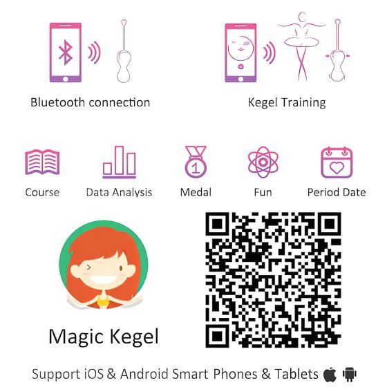 Magic Motion Kegel Master - Chytré venušiny kuličky duo (fialová)