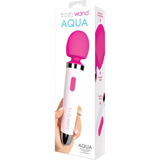 Bodywand - vodotěsný masážní vibrátor - bílá/růžová