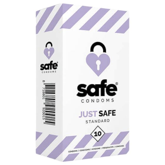SAFE Just Safe - standardní kondom - vanilka (10 ks)