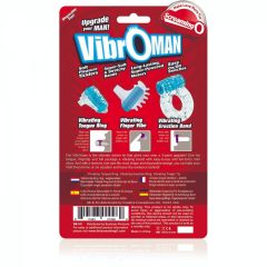  Screaming Vibroman - sada vibračních kroužků na penis - černá (3 kusy)