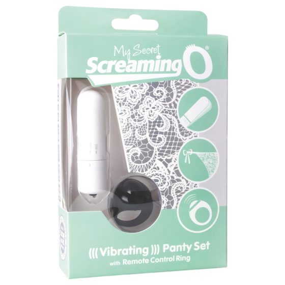 MySecret Křičící Kalhotky - vibrační s rádiovým ovládáním - bílé (S-L)