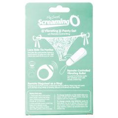   MySecret Screaming Pant - vibrační kalhotky s dálkovým ovládáním - bílé (S-L)
