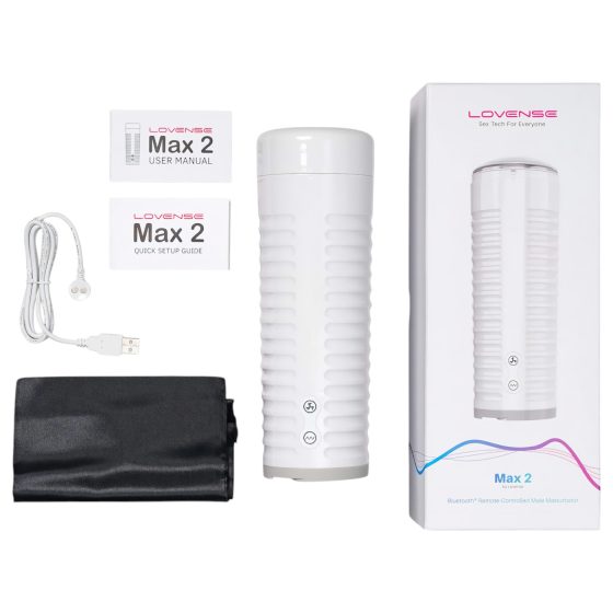 LOVENSE Max 2 – chytrý masturbátor (bílý)