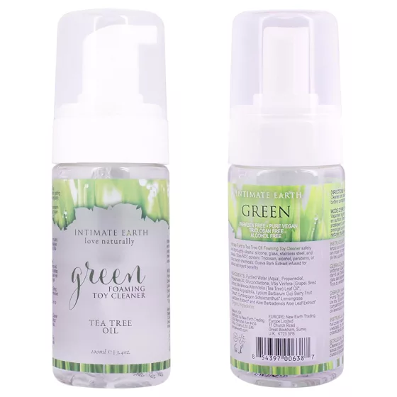 Intimate Earth Green Tee - dezinfekční a čisticí sprej (100 ml)