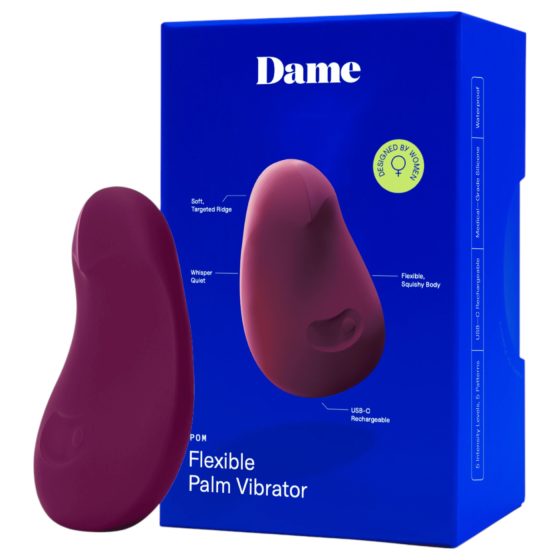 Dame Pom - akumulátorový stimulátor klitorisu (fialový)