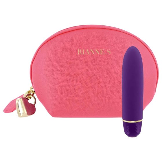 Rianne Essentials Classique Deep - silikonová rtěnka vibrátor (fialový)