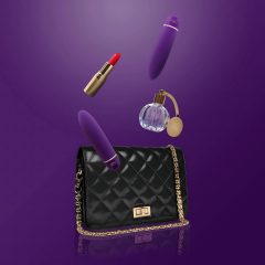   Rianne Essentials Classique Deep - silikonová rtěnka vibrátor (fialový)