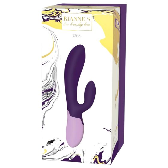 Rianne Essential Xena - nabíjecí vibrátor s raménkem na klitoris (fialový)