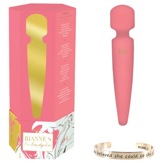 Rianne Bella Wand - vodotěsný masážní vibrátor (korálová)