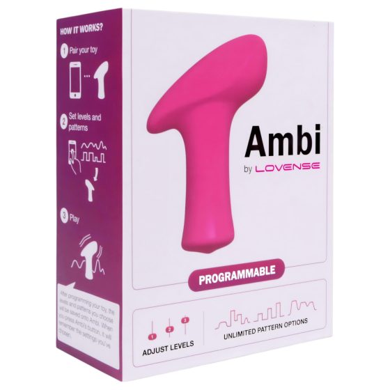 LOVENSE Ambi - chytrý, dvoumotorový vibrační stimulátor klitorisu (růžový)