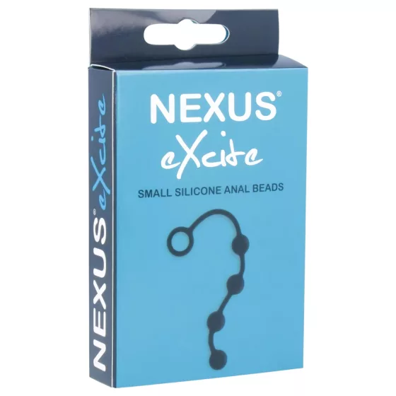 Nexus Excite - anální dildo s 4 kuličkami - silikon černé malé