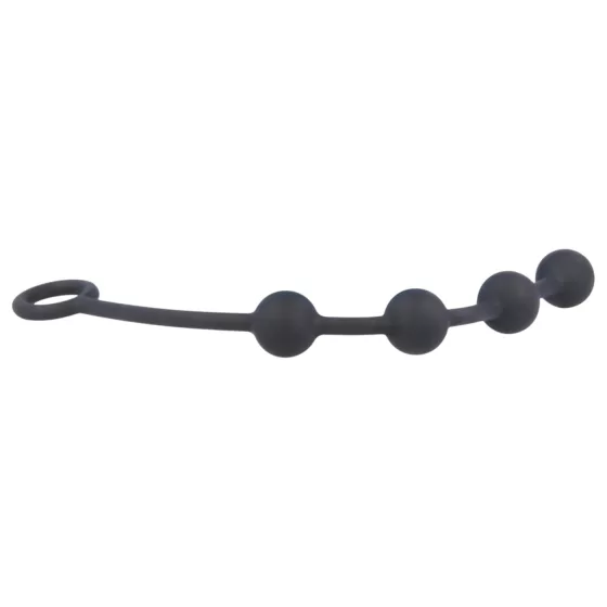 Nexus Excite - anální dildo s 4 kuličkami - silikon černé malé