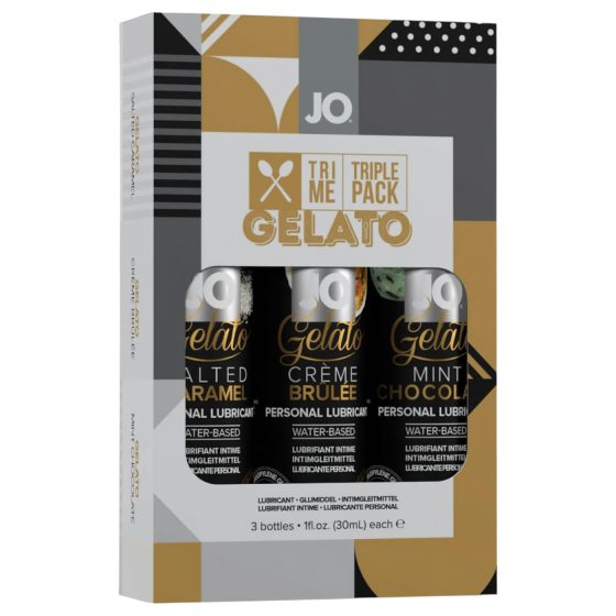 JO System Gelato - ochucená sada lubrikantů (3x30ml)