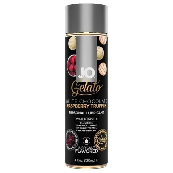 System JO - jedlý lubrikační gel - bílá čokoláda, malina, lanýž - 120 ml
