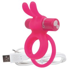   Screaming O Ohare - nabíjecí, zaječí, vibrační kroužek na penis (růžový)