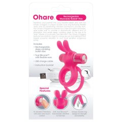   Screaming O Ohare - nabíjecí, zaječí, vibrační kroužek na penis (růžový)