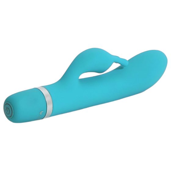 B SWISH Bwild Classic Bunny - vibrátor s dráždidlem na klitoris (tyrkysový)