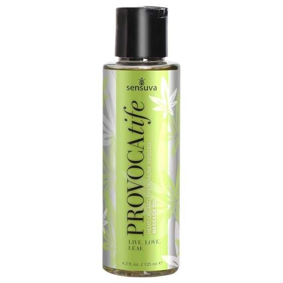 Sensuva Provocatife Hemp - feromonová masážní olej (120ml)