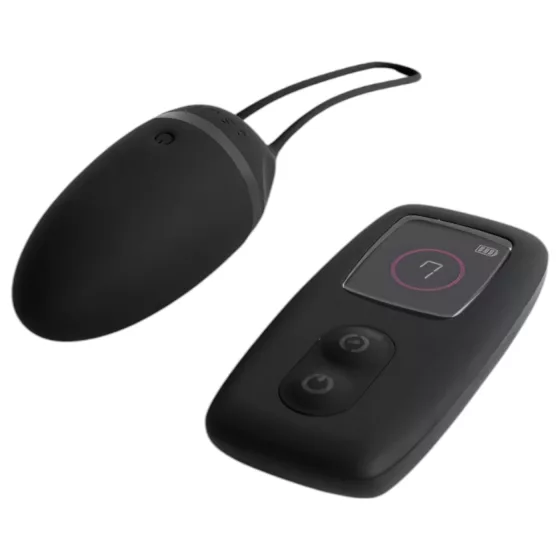 B SWISH Premium - nositelné akumulátorové, rádiové vibrační vajíčko (černé)