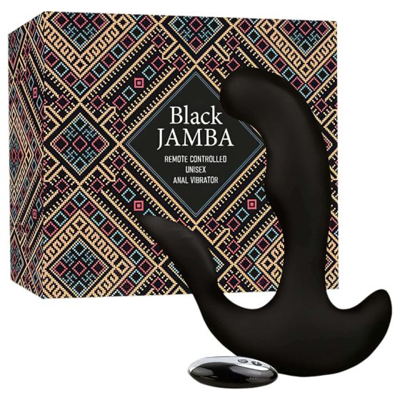 FEELZTOYS Black Jamba - rádiový vyhřívací anální vibrátor (černý)