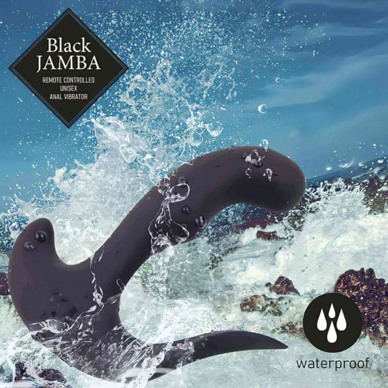 FEELZTOYS Black Jamba - rádiový vyhřívací anální vibrátor (černý)
