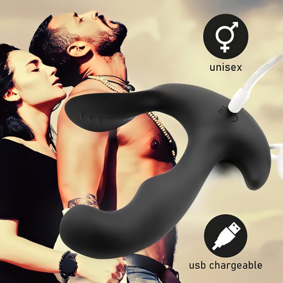 FEELZTOYS Black Jamba - rádiový vyhřívací anální vibrátor (černý)