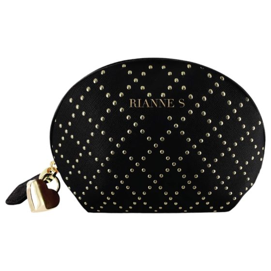 Rianne Essentials Classique Stud - silikonový vibrační rtěnka (černá)