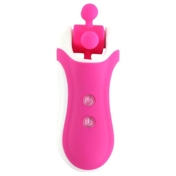 FEELZTOYS Clitella - dobíjecí, rotační, orální vibrátor (růžový)
