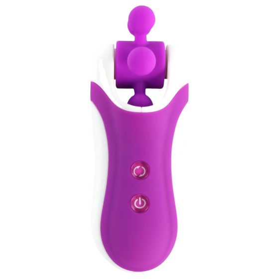 FEELZTOYS Clitella - dobíjecí rotační orální vibrátor (fialová)