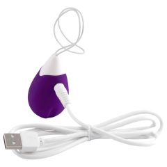   FEELZTOYS Anna - nabíjecí, rádiově řízené vibrační vajíčko (fialové)
