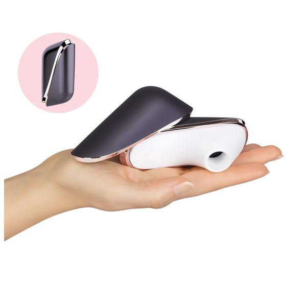 Satisfyer Traveler - cestovní akumulátorový stimulátor klitorisu (černobílý)