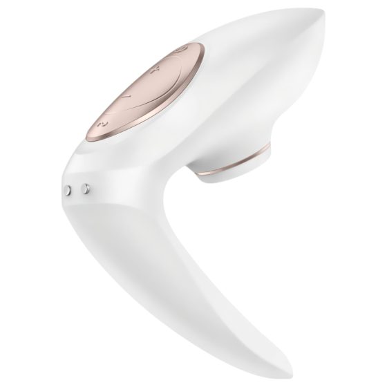 Satisfyer Pro 4 Couples - dobíjecí stimulátor pro páry s tlakovými vlnami (bílý)