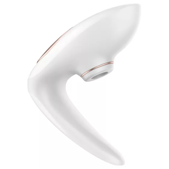 Satisfyer Pro 4 Couples - párový vibrátor s tlakovými vlnami - dobíjecí - bílý