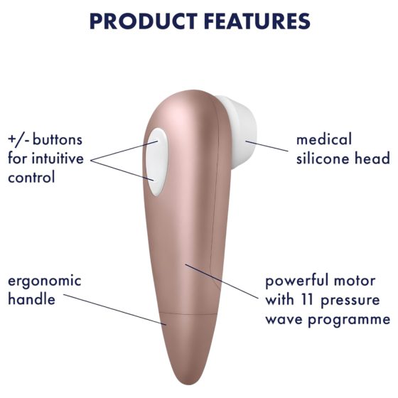 Satisfyer 1 Number One - bezkontaktní stimulátor klitorisu (hnědá)